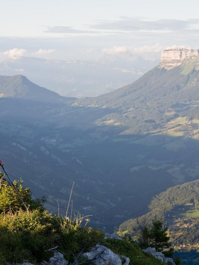 Randonneuse Au Grand Som, Vue Sur Le Granier