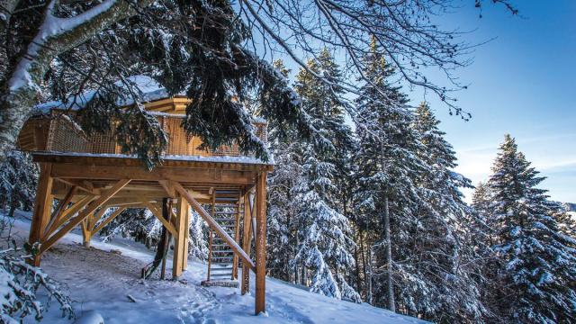 Cabane Insolite Isère Sous La Neige