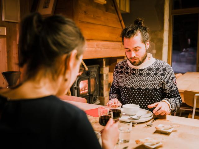 Repas à la Ferme de Brévardière