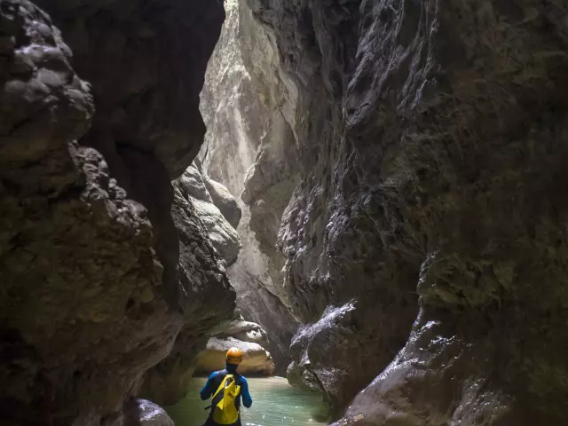 canyon de l'Infernet, Chartreuse, France.