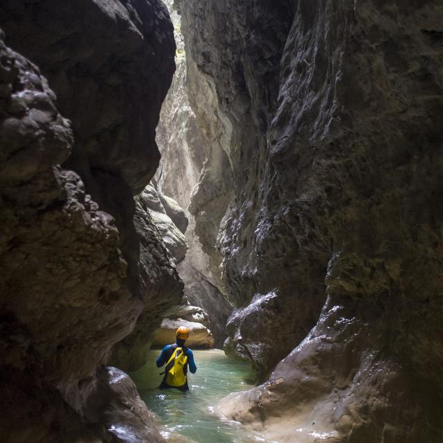 canyon de l'Infernet, Chartreuse, France.