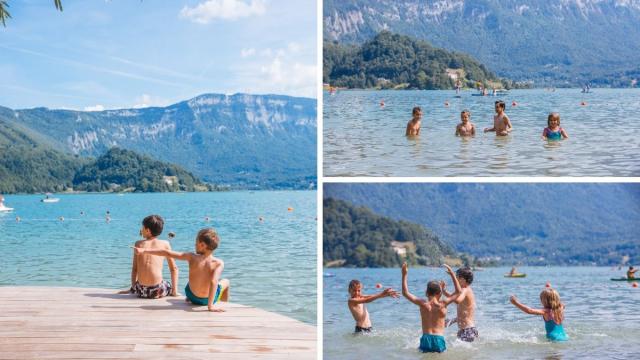 Plage Aiguebelette Baignade