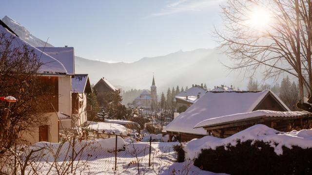 Village De St Pierre De Chartreuse Sous La Neige