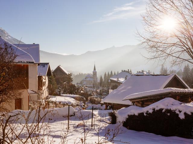 Village De St Pierre De Chartreuse Sous La Neige