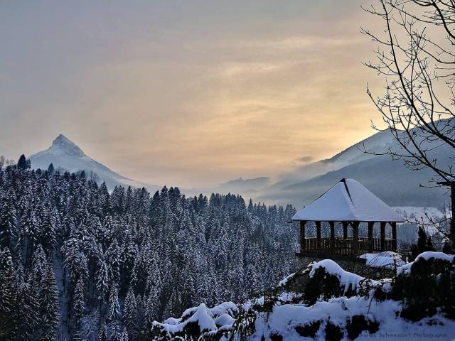 Chamechaude depuis la place de la mairie