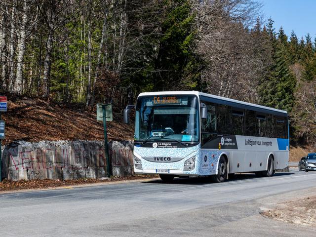 Col du Granier, ligne de bus C4 Chambéry - Entremont