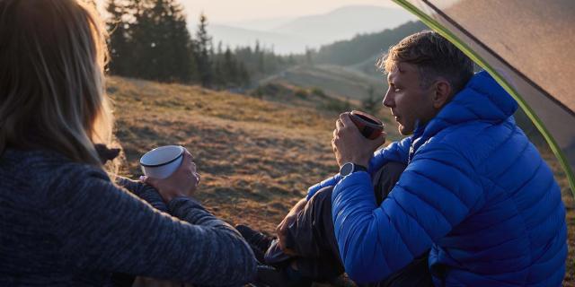 Couple en bivouac