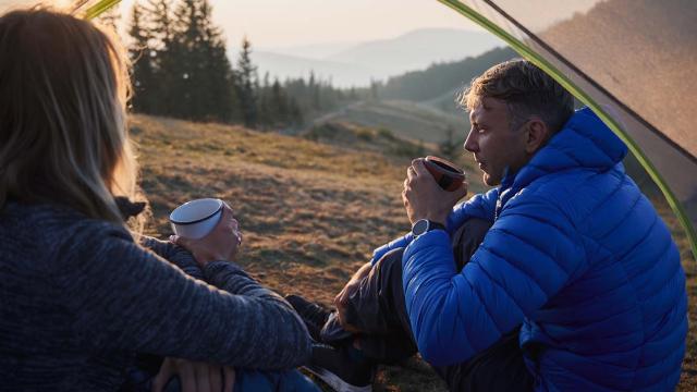 Couple en bivouac