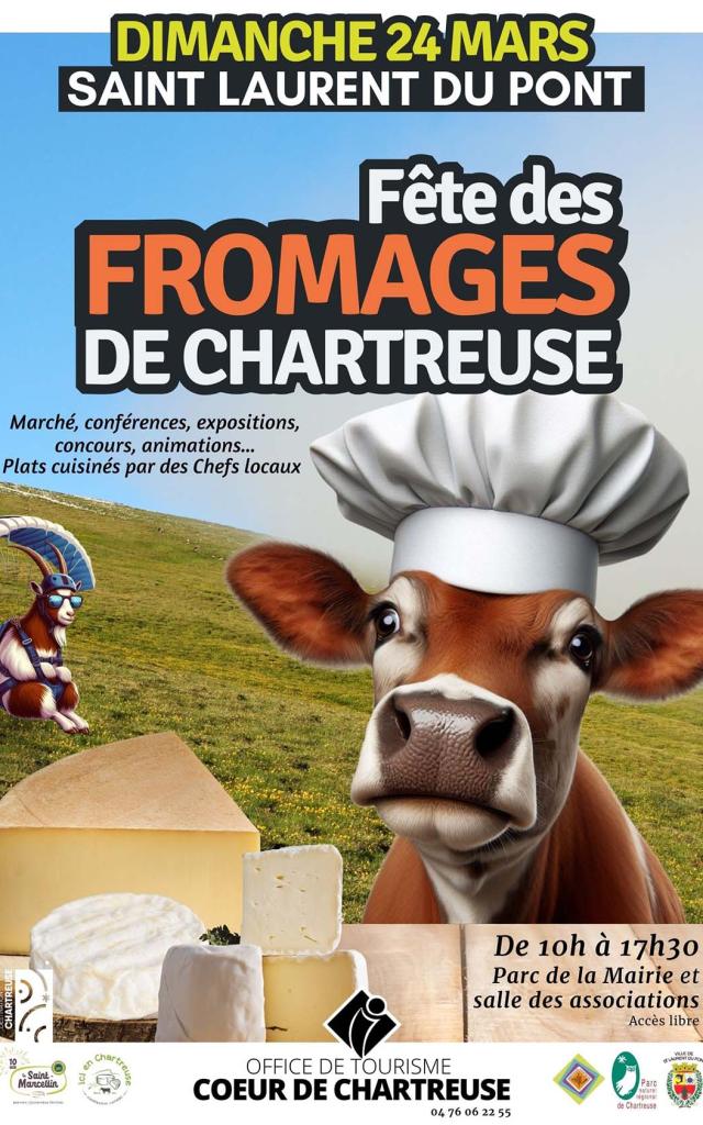 Affiche Fête des fromages de Chartreuse 2024