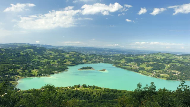 Lac d'Aiguebelette depuis l'Epine