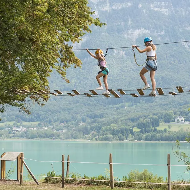 Parcours accrobranche - Accrolac au lac d'Aiguebelette