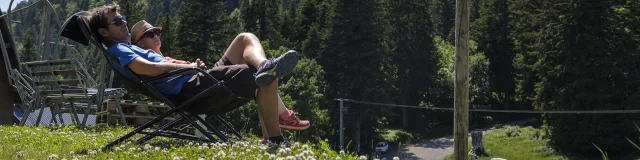 Détente au Col de Porte