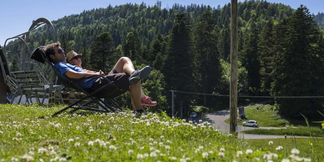 Détente au Col de Porte