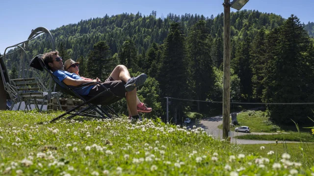 Détente au Col de Porte