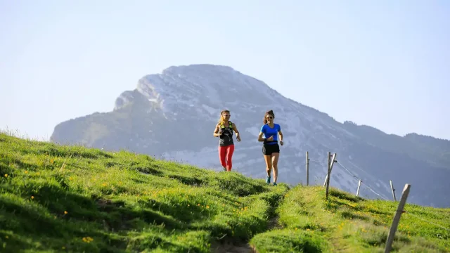 Trail au Col De Porte devant Chamechaude