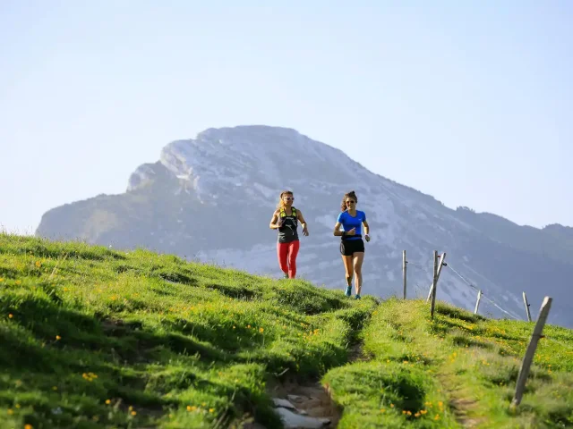 Trail au Col De Porte devant Chamechaude